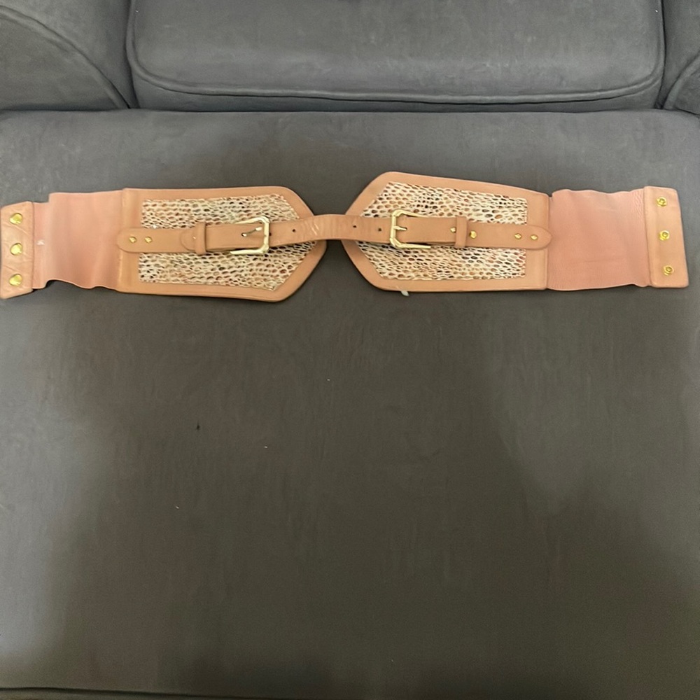 Waist belt leather